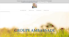 Desktop Screenshot of groupeambassade.com